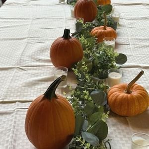 Set of 2, Faux, 5 foot long, Eucalyptus, Table runners